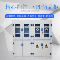 PP medicine cabinet corrosion-resistant four-door acid-base reagent cabinet chemical safety cabinet storage cabinet LABORATORY CHEMICAL cabinet