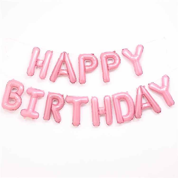 New birthday letters birthday party decoration balloons Baby year-old children birthday venue dress up decoration balloons