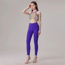 Spring and summer 2023 new yoga suit red suit professional fitness yoga suit female tight fashion yoga suit