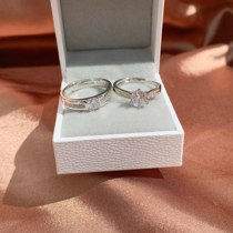 Wedding wedding substitute ring simulation pair of rings on-site wedding with fake ring exchange ceremony