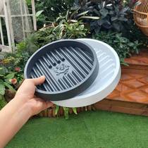 Flower box bottom tray flower stand base universal wheel flower pot removable bottom tray with wheel torus base thickened