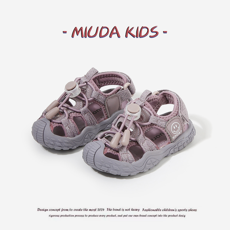 British Miuda Kids Baby Sandals Summer Closed-Toe Beach Shoes Boys' Infant Walking Shoes Girls' Creek Shoes