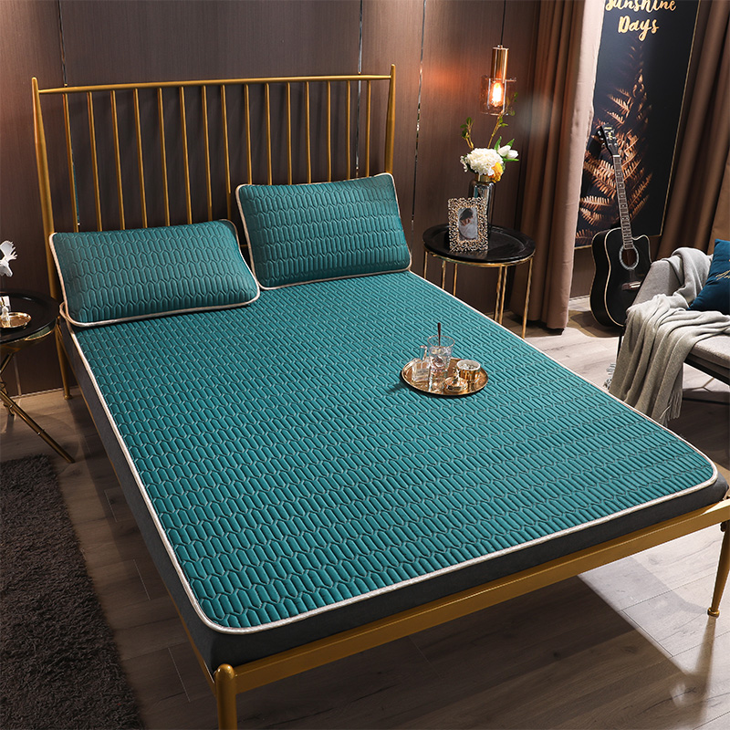 Nệm cao su mat điều hòa mùa hè thảm mềm 1,5m1,8m giường gấp ba mảnh ký túc xá sinh viên - Nệm giá đệm everon