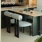 左下 Обеденный стул Andy Nordic из цельного дерева, ясень, французский стул со спинкой, мягкая упаковка, обеденный стол и стулья в стиле ретро середины века