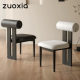 左下 Новый стул Andy в стиле ваби-саби, средневековый обеденный стул из массива дерева, французский домашний элитный стул для бегемота, легкий, роскошный стул для макияжа