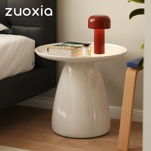 左下 Северный европейский прикроватный шкаф Простая современная спальня для хранения спальни прикроватное шкаф кремовая сеть красная креативная круговой столик красный