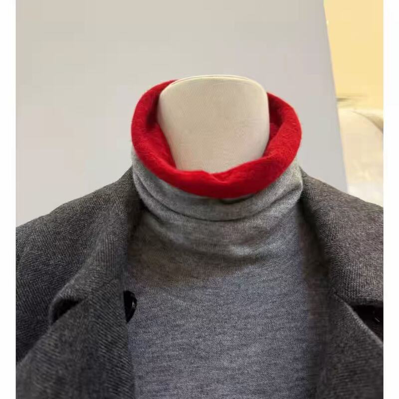 【Freelancer September 15Th Single Purchase 100 Merino Wool Seamless One-Piece Turtleneck Sweater for Layering】Length 60 【Freelancer September 15Th Single Purchase 100 Merino Wool Seamless One-Piece Turtleneck Sweater for Layering】Length 60