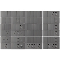 Gin Mai Concealed switch socket 118 Type of porous multi-open panel Home Wall Style Five Holes 15 Hole Socket 1 4 bits