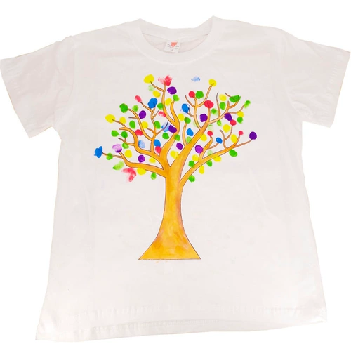 Белая хлопковая летняя футболка, набор материалов, ручная роспись, семейный стиль, граффити, короткий рукав, «сделай сам», делается под заказ