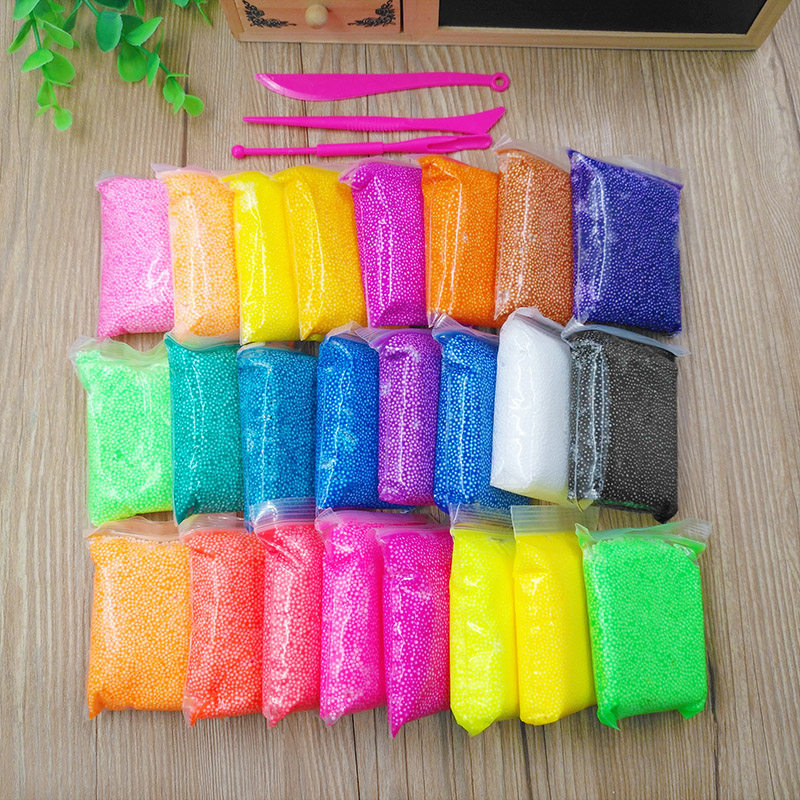 8 color super light clay snow slurry children rubber mud space mud manually made DIY toys