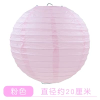 Розовый фонарь, диаметр 20мм, 20см