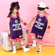 Kindergarten childrens basketball uniform suit for male and female elementary school students customized quick-drying training uniform team uniform sports game jersey