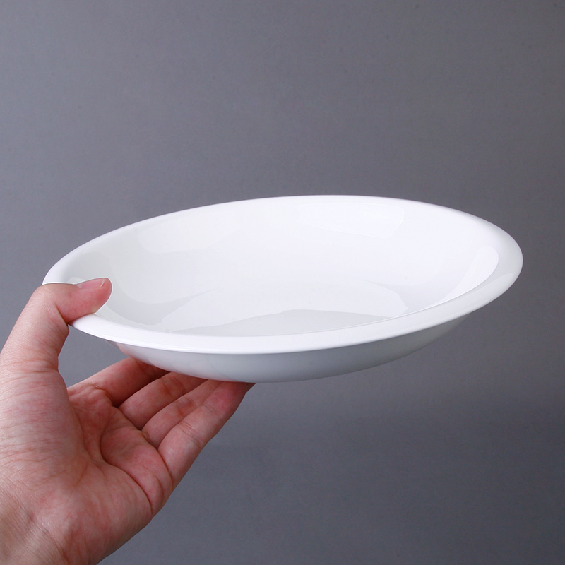 Ipads China 8 inches deep dish soup plate with circular plate plate of Korean dish of cold dish dishes pure white dishes