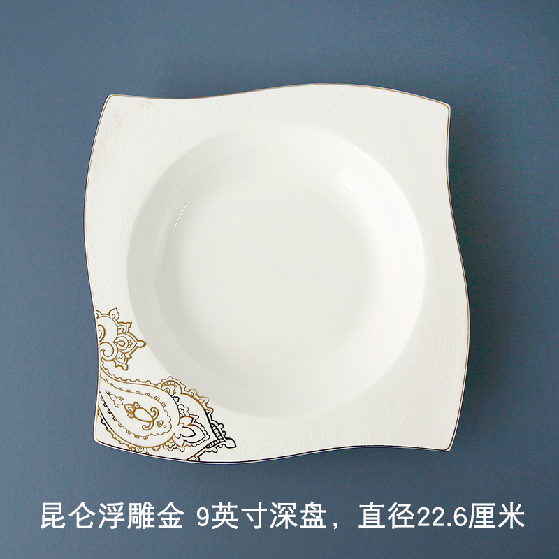 Western soup plate deep dish Western - style food tableware ipads porcelain child pasta salad dish restaurant to purchase wholesale