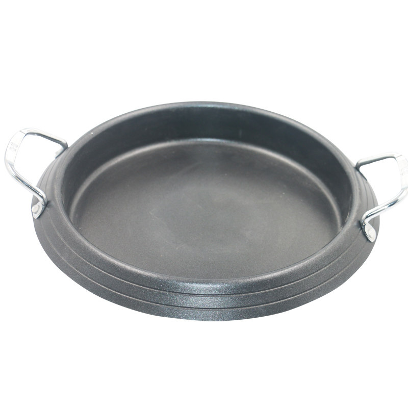 Korean style hot pot pot army hot pot pot rice cake hot pot soup pot barbecue pot Korean cooking pot induction cooker round grill