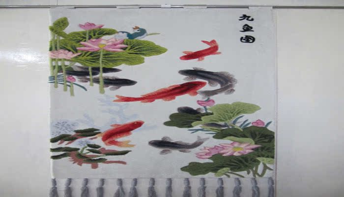 Qi Simei phòng khách nghệ thuật tấm thảm tấm thảm 70 * 160 CM mực hòa bình hình handmade acrylic tấm thảm có thể được tùy chỉnh thảm treo tường mandala