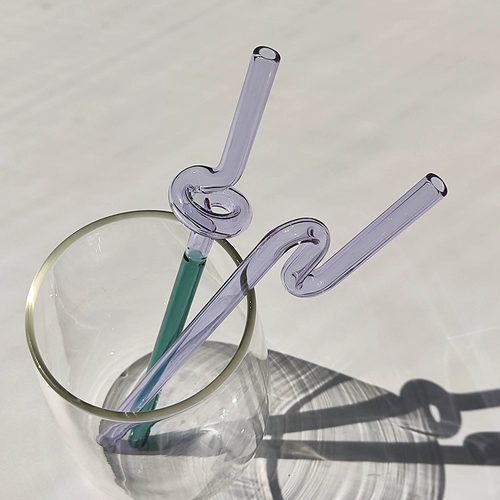 Дизайнерский стеклянный Бибикар Толокар Плазмакар для приставной кровати, одноразовая трубочка, кофейная экологичная палочка для смешивания, тренд сезона