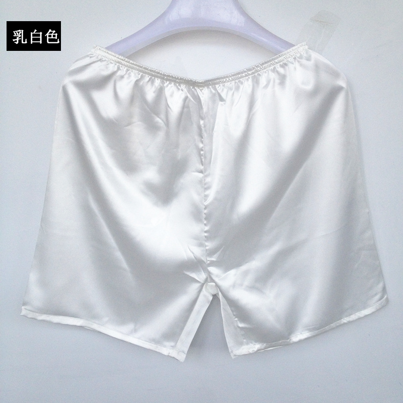 Quần short lụa ngủ quần nam nhà quần short mùa hè băng lụa năm quần lớn quần short lụa lỏng mặc quần sooc nam