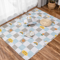 Nordic Wind Cute All-cotton Baby Cloth Art Crawl Ground Mat Thin Living Room Bedroom Tatami Bed Side Blanket Machine Wash Non-slip