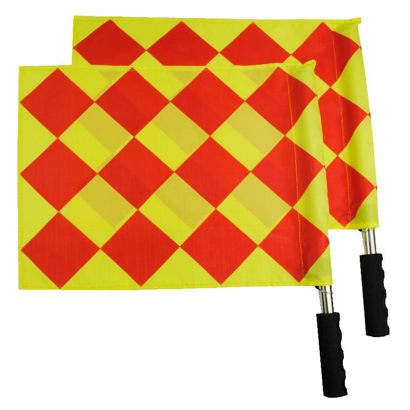 Football Match Cruiser Flag Assistant Referee Flag Signal Issuing Flag Hand Flag Side Cut Flags Football Referee Equipment