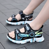 睿登 Летние сандалии для мальчиков, детская пляжная пляжная обувь, в корейском стиле, подходит для подростков, мягкая подошва