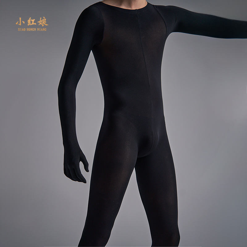 Men's Plus-Size Back-Opening Full-Body Bodystocking, Sexy Full-Coverage Velvet Five-Toe Black Pantyhose Men's Plus-Size Back-Opening Full-Body Bodystocking, Sexy Full-Coverage Velvet Five-Toe Black Pantyhose