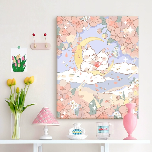 Деньги, полные цифровой картины маслом, DIY Новая китайская стиль красивая рука рисовать живопись рисовать высокий уровень датчика.