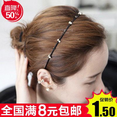 9 9 Concise Classic 100 lapped by hand Wound Pearls Hair Stirrup Hair Clip Hair Stirrup Hair Accessories Hair Accessories Korean version Ornaments