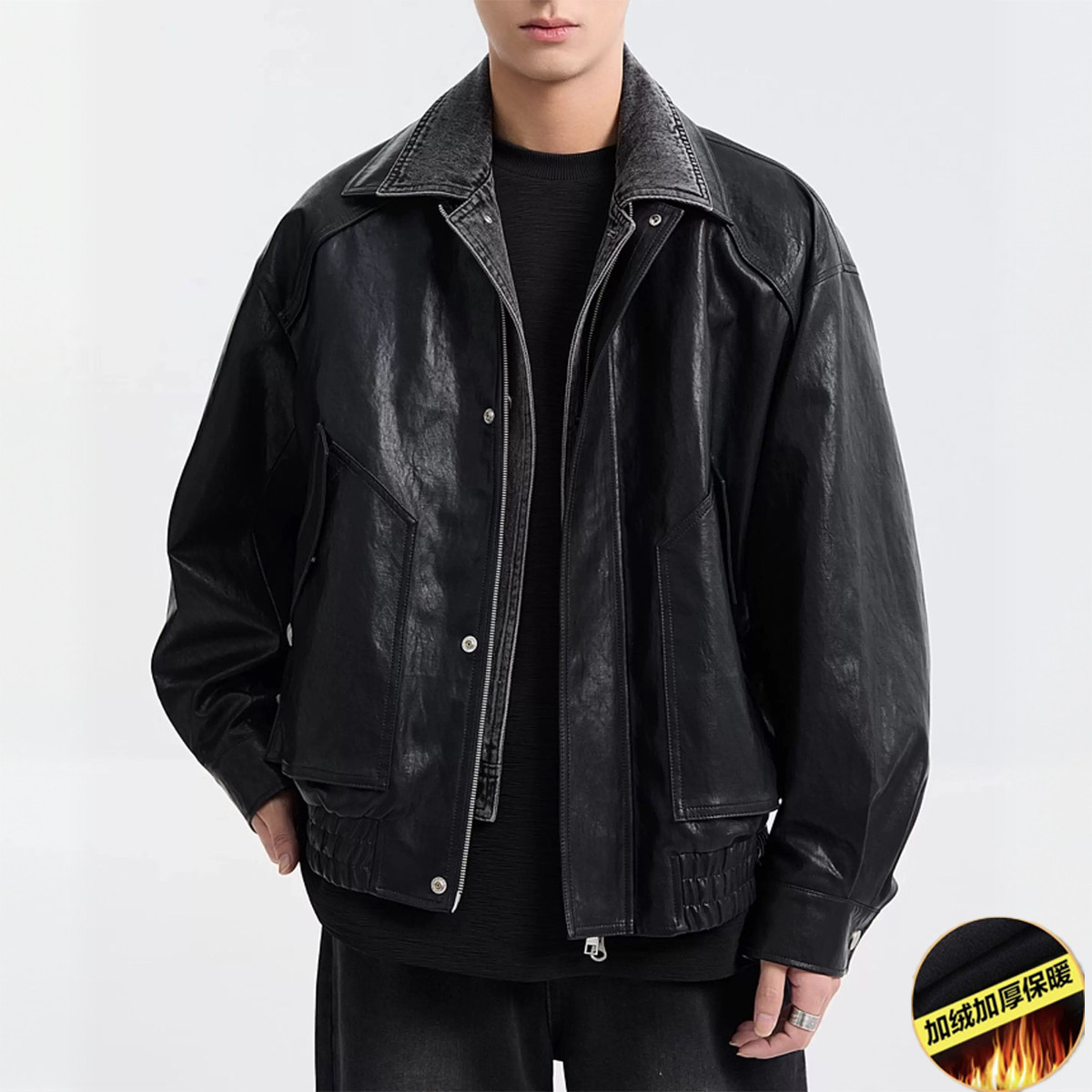 如何选择美式拼接牛仔PU皮衣夹克，打造2026年潮流风格？