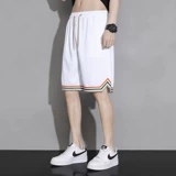 Шелковые спортивные летние быстросохнущие шорты для отдыха, тонкие пляжные штаны, оверсайз