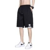 Шелковые спортивные летние быстросохнущие шорты для отдыха, тонкие пляжные штаны, оверсайз