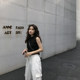 Chic Basic Crop Top Sleeveless Vest for Women 2025 Summer New Korean Style Slim Short-Sleeve T-Shirt for Women Short Style ins