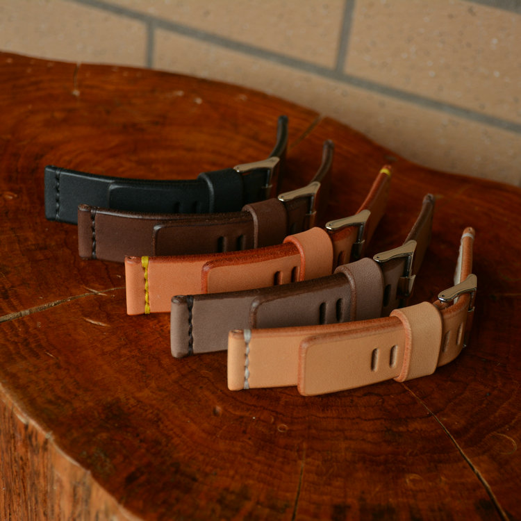 Leather Factory Original Handmade Italian Vegetable Tanned Leather Simple Business Casual Leather Strap Stainless Steel Buckle