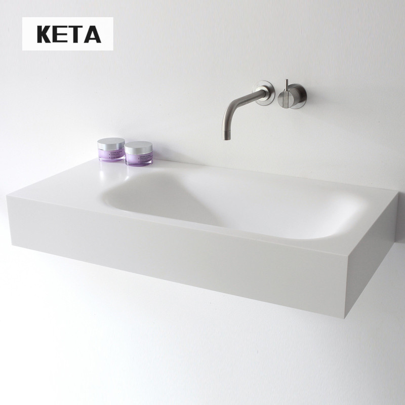 Artificial stone integrated single sink washbasin washbasin Wash Basin Makeup room Wash Terrace Basin Balcony pool terrace basin Customized