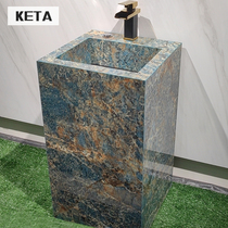 Amazon Green Rock Sboard Hotel One Floor Washing Basin Pillar Basin Washing Basin Balcony Customized