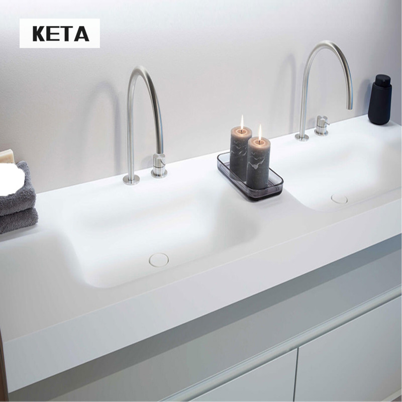 Wall type 1 meter 4 5 6 7 double-tank washbasin artificial stone integrated washbasin wash basin basin sink sink