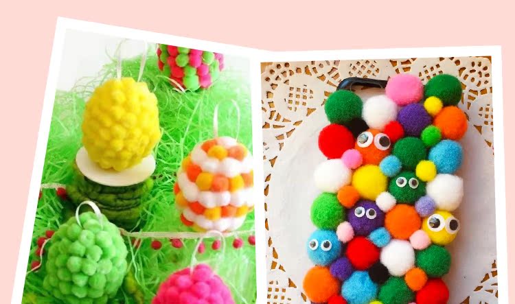 1,5cm handmade sang trọng bóng sang trọng bóng dán sản xuất mẫu giáo handmade tự làm sáng tạo câu đố vật liệu gói xe đồ chơi trẻ em