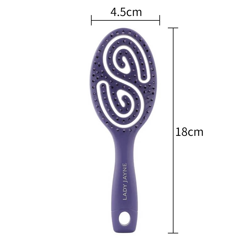 Расчёска 澳洲lady jayne空气按摩防打结防静电梳子 紫色大小号网红按摩梳