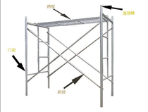 Recommended 1 7 m high overall galvanized ladder type mobile scaffolding work bench and accessories manufacturer direct