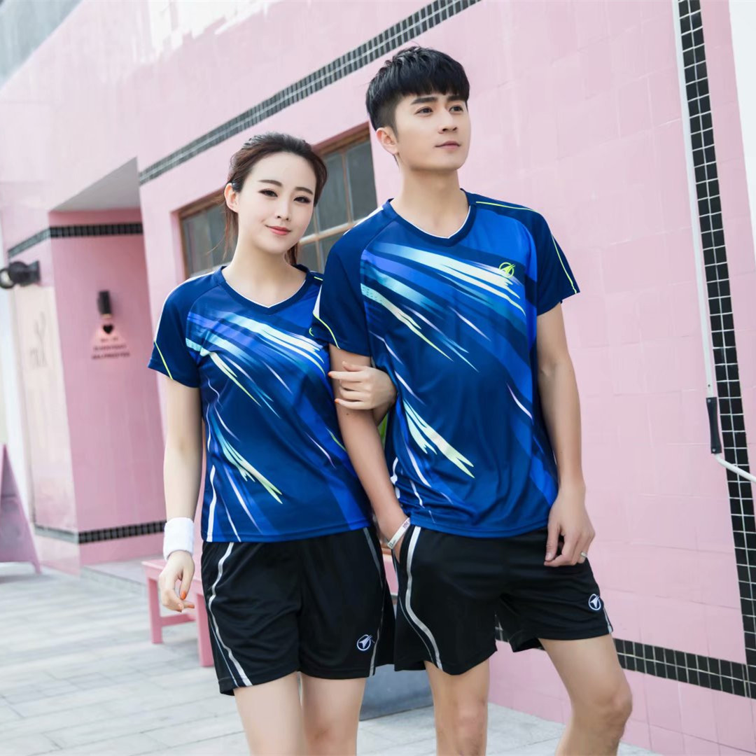 Đàn ông và phụ nữ chất lượng cao với cùng một đoạn quần áo bóng chuyền bóng chuyền khí cầu lông ngắn tay cầu lông quần áo in ấn tùy chỉnh trên lục lam 	quả bóng chuyền bao nhiêu tiền	