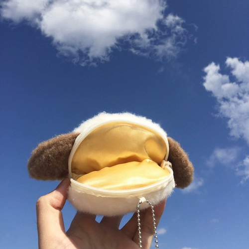 Милые бархатные наушники, маленькая сумка для техники, сумка-органайзер, кошелек, креативные монеты, подарок на день рождения