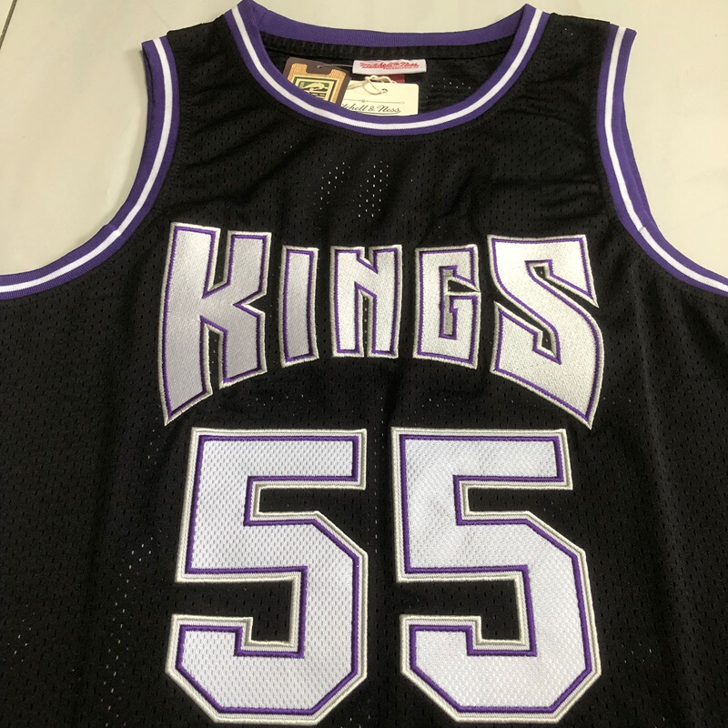 Fully Embroidered King 55 Williams Retro Basketball Jersey Mesh Embroidery Basketball Shirt Black Dense Embroidery Version