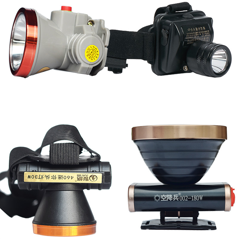 LED Headlights Glare Super Bright Headwear Type Explosion Protection Flashlight Outdoor Far Shot Charging Night Fishing Work Mine Camping
