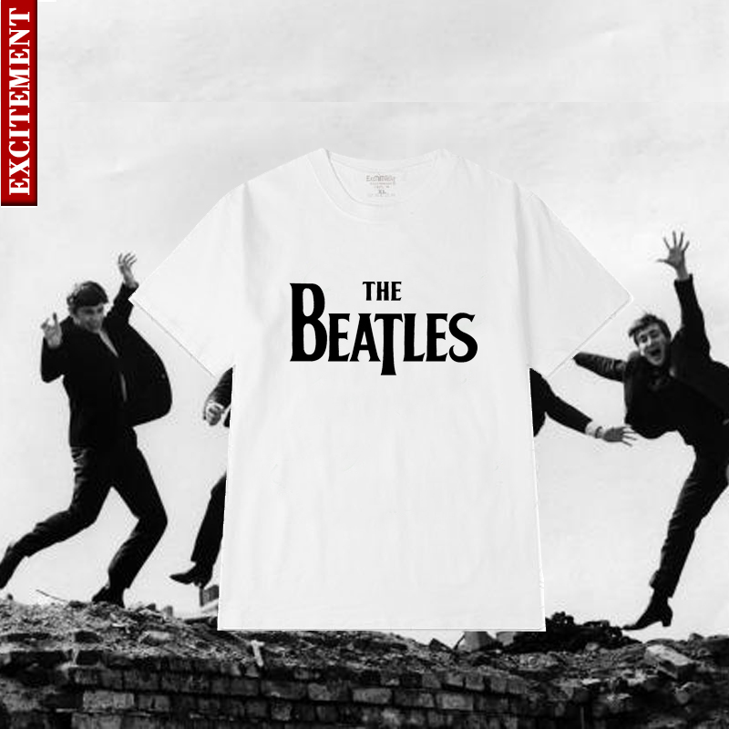 Pure Cotton Short Sleeve T Male Summer New Rock Beatles Beetle Band T-Shirt Private Bookings Pattern