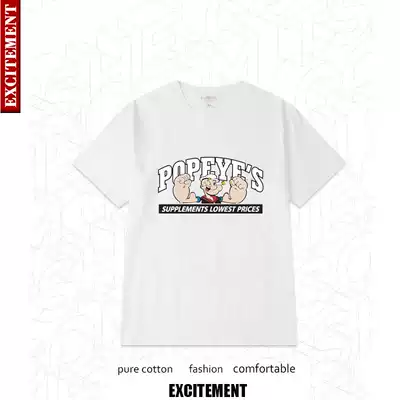 Cotton short sleeve cartoon couple T-shirt plus large size cute couple Pope t-shirt can be customized