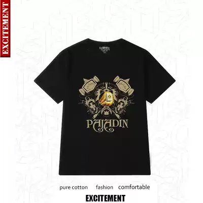 World of Warcraft movie clothes for tribal men's cotton short sleeve Warcraft professional logo personality customization