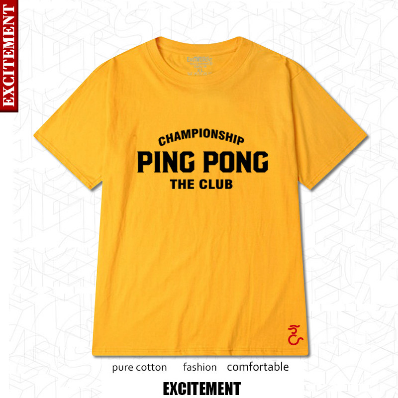 China come on table tennis lovers T-shirt short-sleeved large size cotton youth students training half-sleeved top clothes