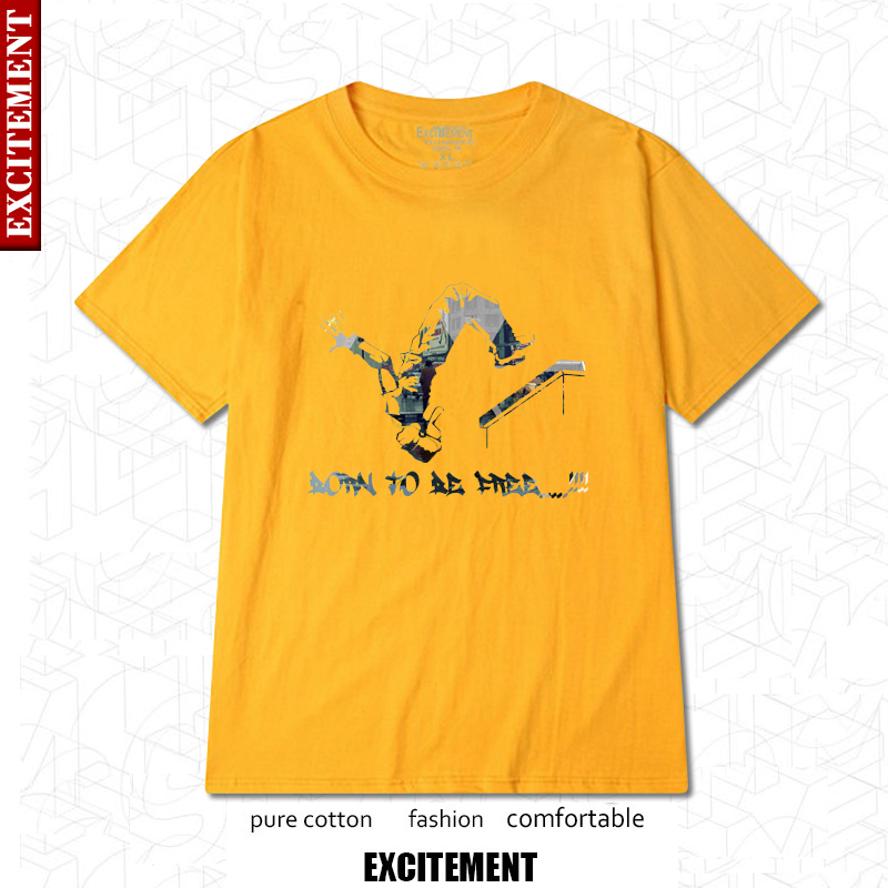 Summer sports men's loose parkour short-sleeved T-shirt basketball running fitness training large size cotton T-shirt top