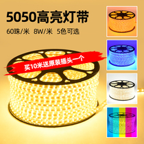 5050LED light strip Super bright 60 beads patch waterproof soft light strip light strip Ceiling living room counter soft light strip