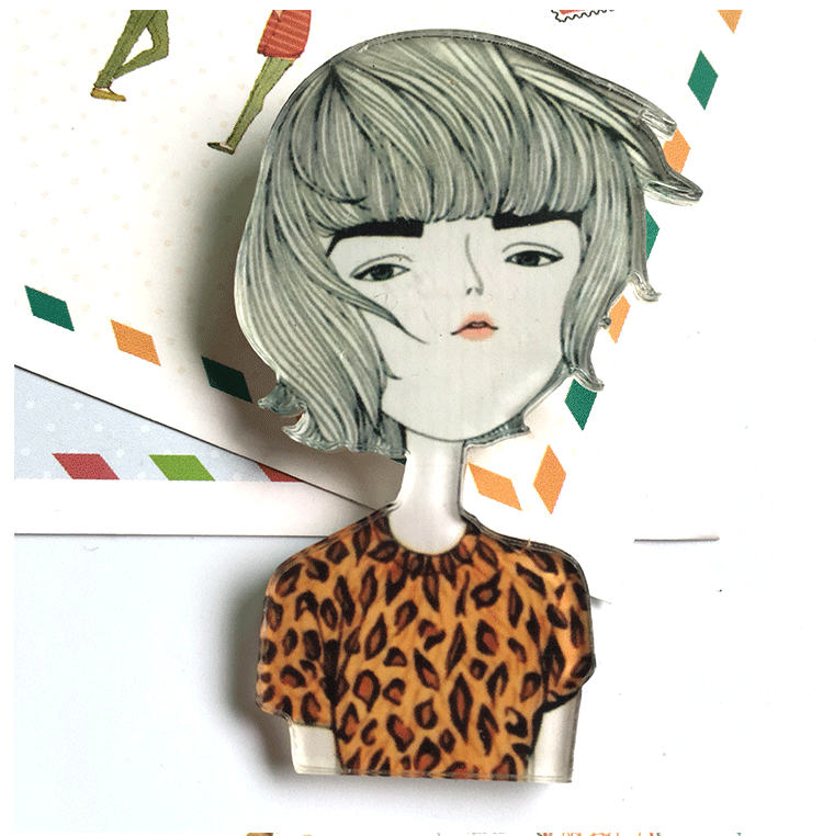 Broche Lovers en autre - Ref 1179019 Image 15